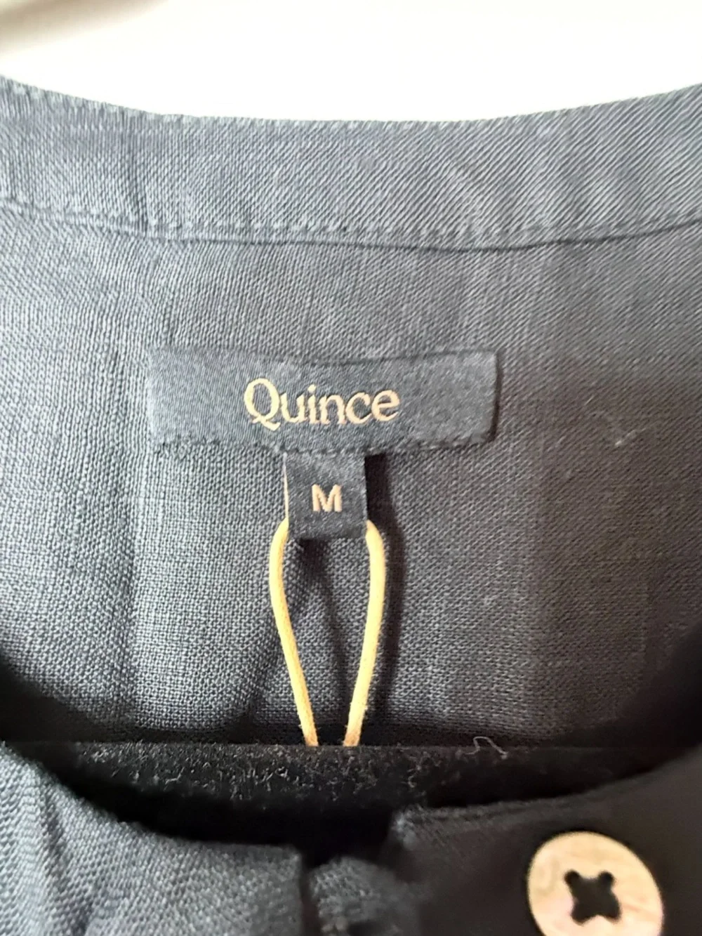 Quince 100% European Linen Sleeveless Swing Dress in black Size Medium NWT (I) - Picture 7 of 10